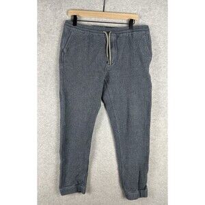 Taylor Stitch Pants Mens Large Blue Apres Pull On Drawstring Jogger Waffle Knit